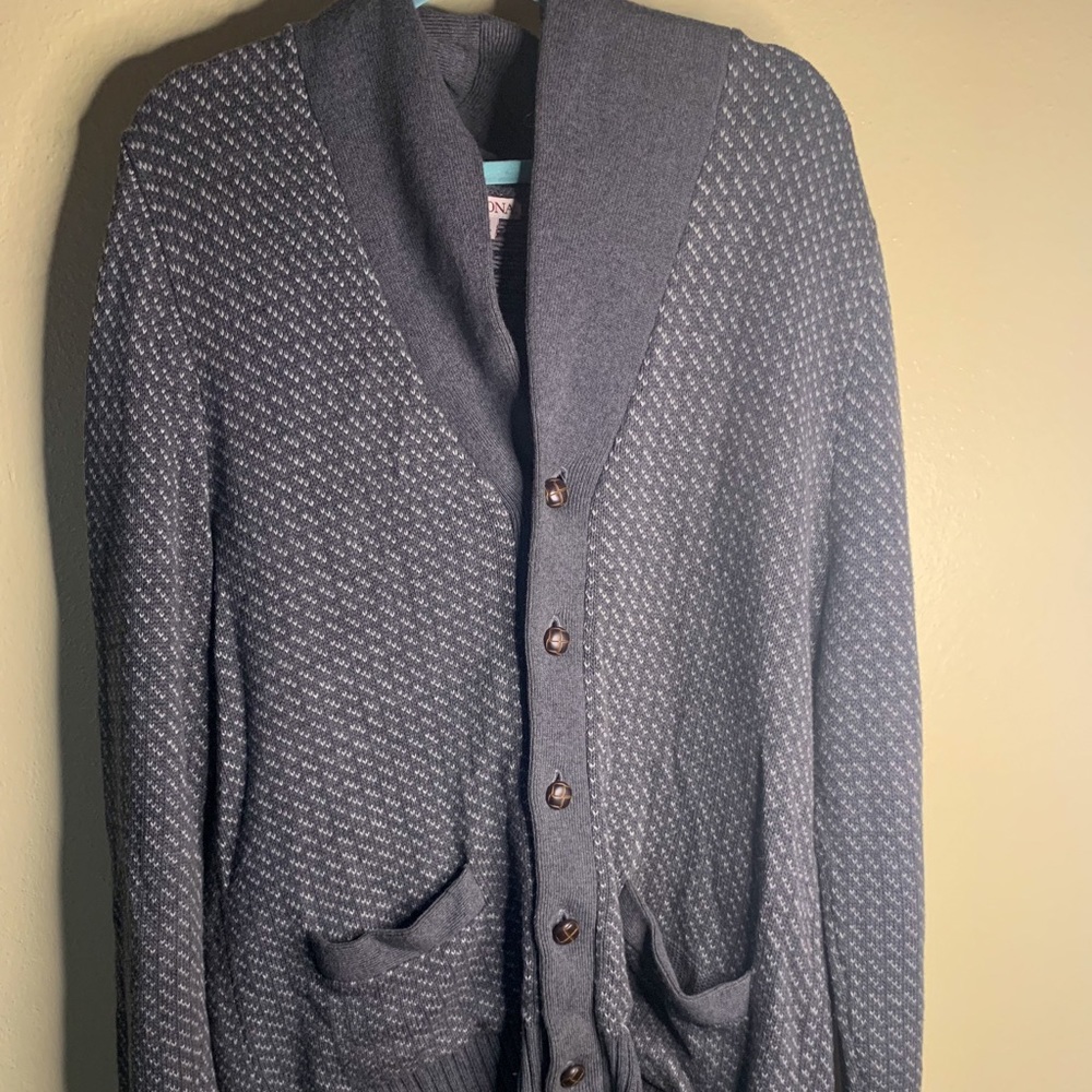 Merona Men’s Gray Button Up Cardigan